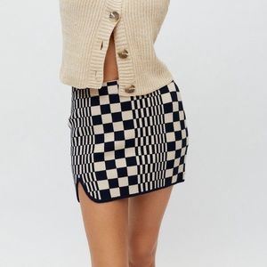 UO Tallulah Notch Sweater Skirt